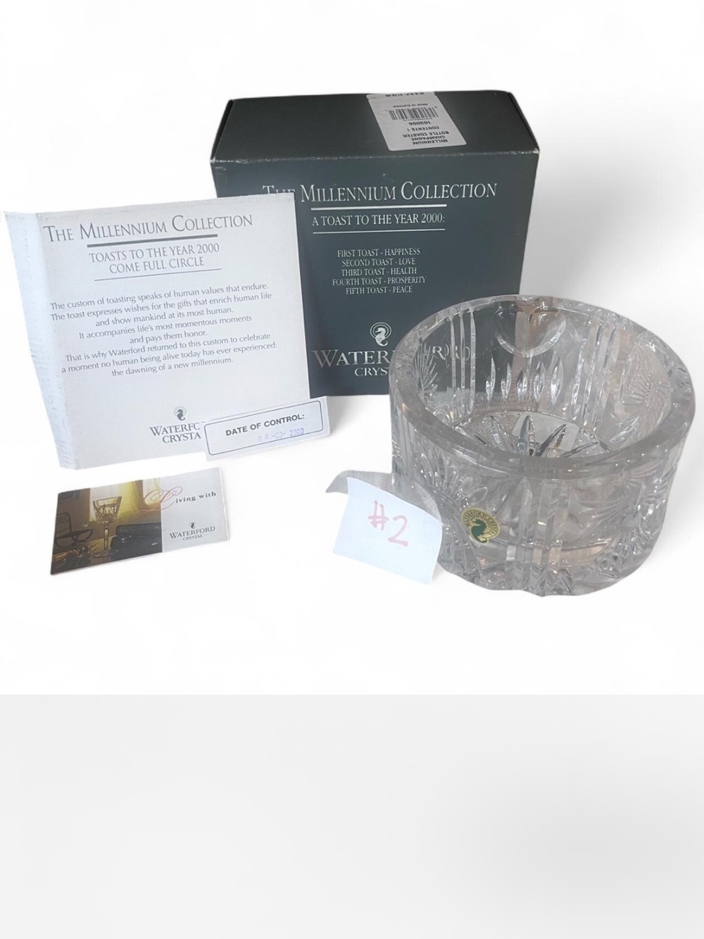 Brand new Vintage Waterford Millennium Collection champagne coaster